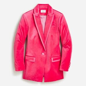 J.crew Collection 'Willa Blazer 'In Tipped Stretch Velvet Size 6